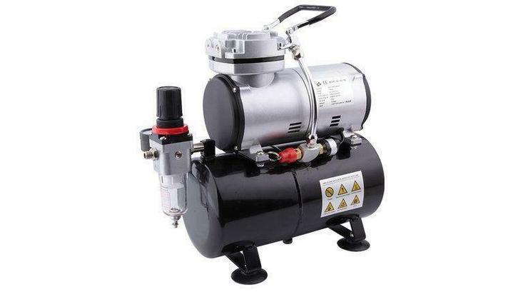 Airbrush mini compressor met luchttank, Hobby en Vrije tijd, Modelbouw | Overige