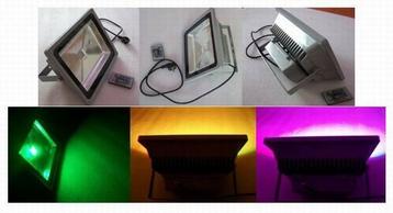 LED RGB bouwlamp 60W - Schijnwerper - RBG kleuren !!ACTIE!! beschikbaar voor biedingen