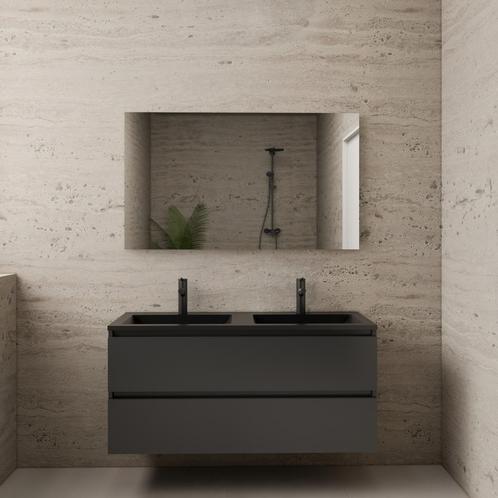 ACTIE BWS Badmeubel | Paris | Antraciet 120 cm | Mat Zwart, Doe-het-zelf en Bouw, Sanitair, Bad, Nieuw, Ophalen of Verzenden