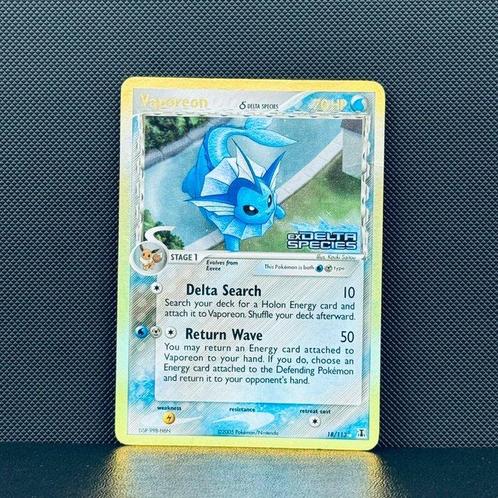 Pokémon Card - Vaporeon Reverse Holo #18 - Pokémon, Hobby en Vrije tijd, Verzamelkaartspellen | Pokémon