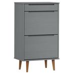 Schoenenkast Grijs Grenen - Retour Deal - 40% Korting!, Huis en Inrichting, Kasten | Schoenenkasten, Verzenden, Nieuw, Rustiek