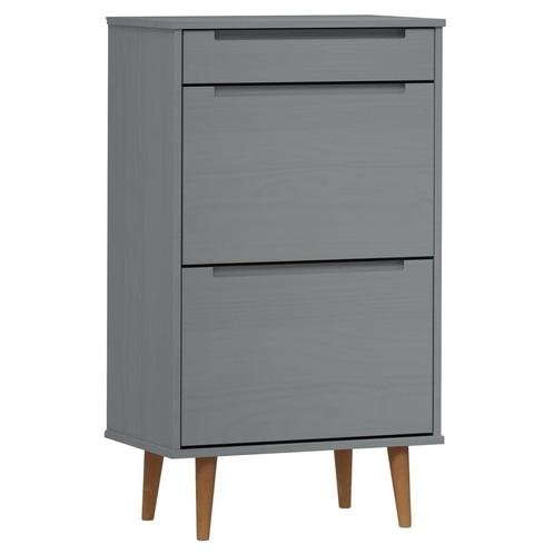 Schoenenkast Grijs Grenen - Retour Deal - 40% Korting!, Huis en Inrichting, Kasten | Schoenenkasten, Nieuw, Verzenden
