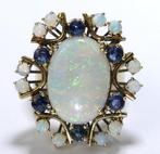 Ring - 14 karaat Geel goud - 8.40ct. tw. Opaal - Gemengde, Handtassen en Accessoires, Ringen, Nieuw