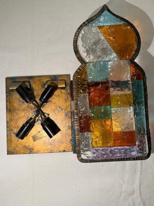 Poccetti Marino - Wandkandelaar - Muranoglas, Smeedijzer -, Antiek en Kunst, Antiek | Verlichting