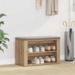 vidaXL Schoenrek artisanaal eikenkleurig 75 x 35 x 45 cm, Verzenden, Nieuw