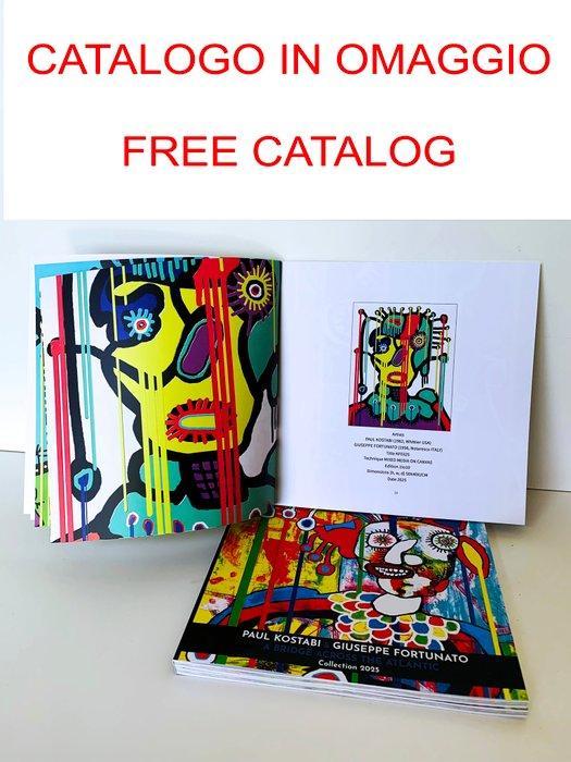 Paul Kostabi (1962) Giuseppe Fortunato (1956) - KF0325, Antiek en Kunst, Kunst | Designobjecten