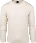 BOSS Trui Botto Wol Ecru maat Maat 52/54 (L) Heren, Kleding | Heren, Truien en Vesten, Maat 52/54 (L), BOSS, Verzenden, Wit