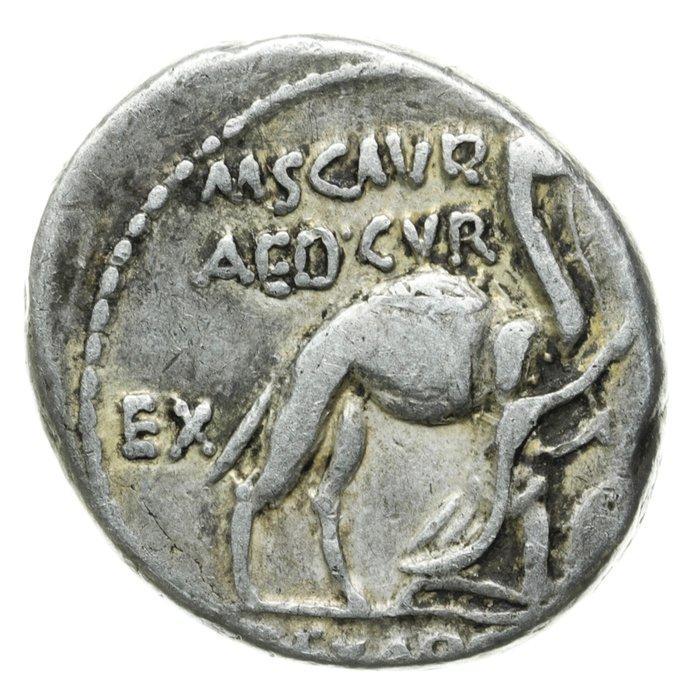 Romeinse Republiek. M. Aemilius Scaurus and Pub. Plautius, Postzegels en Munten, Munten | Europa | Niet-Euromunten