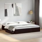 vidaXL Bedframe met lades bewerkt hout zwart 180x200 cm, Huis en Inrichting, Slaapkamer | Bedden, Verzenden, Nieuw