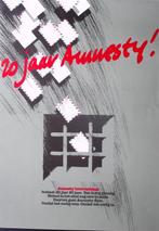 20 jaar Amnesty International op poster (lijst optie), Verzamelen, Verzenden, Nieuw, Overige onderwerpen, Met lijst