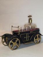 Bar - Laiton, Verre - Boîte à musique et set de bar pour