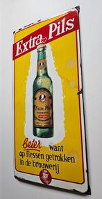 Plaque émaillée - Émail, Extra Pils Piedboeuf