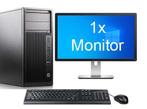 HP Z240 Workstation TWR i5 7e Gen incl. 1 Monitor + 2 jaar, Informatique & Logiciels, Ophalen of Verzenden
