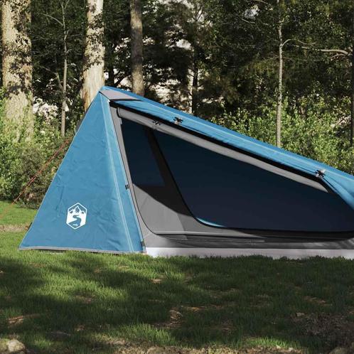 vidaXL Tunneltent 1-persoons waterdicht blauw, Caravans en Kamperen, Tenten, Nieuw, Verzenden