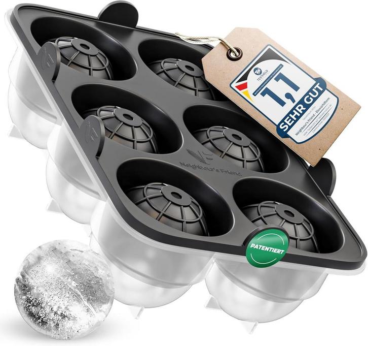 2dekans | Neighbours Friend Gepatenteerde ijsblokjesvorm XL, Elektronische apparatuur, Koelkasten en IJskasten, Ophalen of Verzenden