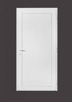 PVC Deur vol paneel basic b98xh200 cm wit L, Doe-het-zelf en Bouw, 80 tot 100 cm, Nieuw, Ophalen of Verzenden, Buitendeur