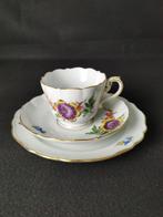 Meissen - Blume - Trio da caffè - 1.Wahl - XX secolo -