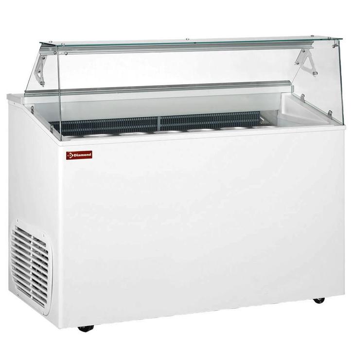 Schepijsvitrine | TOP | 293L | 7x 5L | -15°C/-20°C |, Zakelijke goederen, Horeca | Keukenapparatuur, Nieuw in verpakking, Verzenden