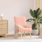 vidaXL Ontspanningsstoel Roze 63 x 67 x 94 cm Stof, Huis en Inrichting, Fauteuils, Verzenden, Nieuw
