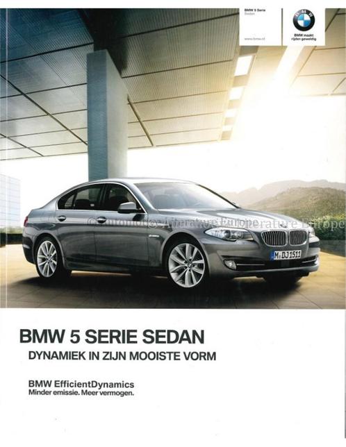 2012 BMW 5 SERIE SEDAN BROCHURE NEDERLANDS, Livres, Autos | Brochures & Magazines