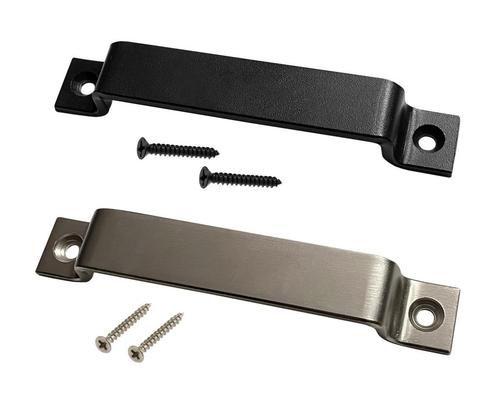 Set van 4 stevige metalen handgrepen (2.5 x 16 cm, zwart), Doe-het-zelf en Bouw, Gereedschap | Overige machines, Nieuw, Verzenden