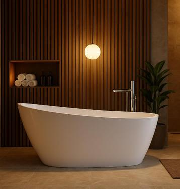 Ligbad Andes  170 x 75 x 58 cm Vrijstaand Bad wit beschikbaar voor biedingen