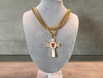 Ensemble de 3 pièces AJS - Médaille en forme de croix double