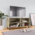 vidaXL Tv-meubel met wieltjes 90x35x35 cm bewerkt hout, Huis en Inrichting, Verzenden, Nieuw