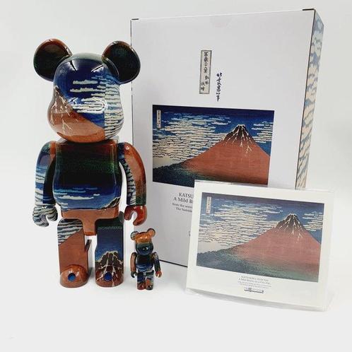 Katsushika Hokusai x Medicom Toy Be@rbrick - Thirty-six, Antiquités & Art, Art | Peinture | Moderne