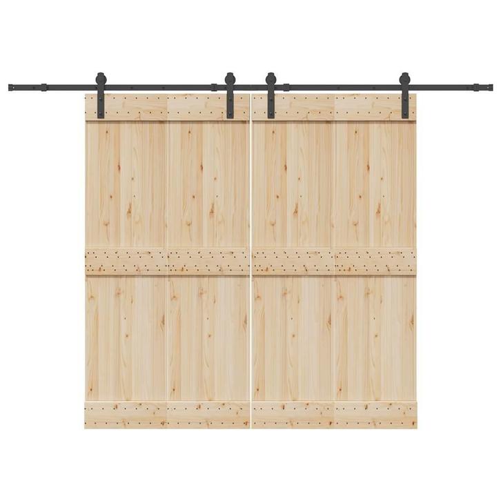 vidaXL Doos met onderdelen voor schuifdeur 427 cm staal, Doe-het-zelf en Bouw, Hang- en Sluitwerk, Nieuw, Verzenden