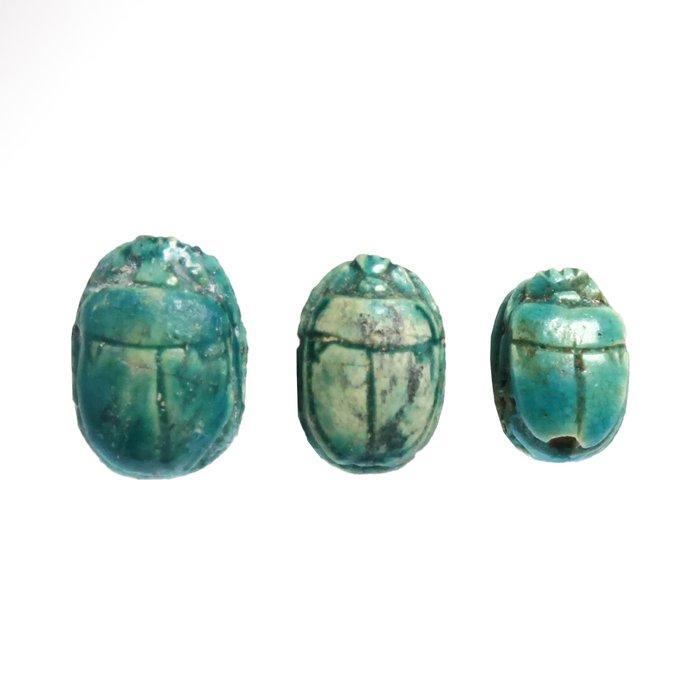 Oude Egypte, Nieuwe rijk Speksteen Geglazuurde kleine, Antiek en Kunst, Antiek | Overige Antiek