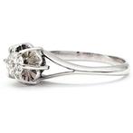Ring - 18 karaat Witgoud - 0.35ct. tw. Diamant (Natuurlijk), Handtassen en Accessoires, Ringen, Nieuw