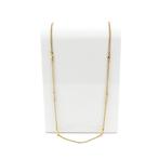 Lange gouden gourmetschakel ketting | 80,5 cm, Handtassen en Accessoires, Kettingen, Ophalen of Verzenden, Gebruikt, Overige kleuren