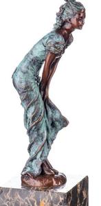 Milo (1910-1978) - Figure - Frau mit Rock - 2kg - Bronze,, Antiek en Kunst