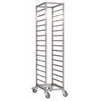 RVS Regaalwagen | 18 Etages | 4 Zwenkwielen (2 Geremd) |, Zakelijke goederen, Horeca | Keukenapparatuur, Verzenden, Nieuw in verpakking