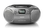 Philips AZB600 - DAB+ Radio/CD-speler - Grijs, TV, Hi-fi & Vidéo, Enceintes, Verzenden