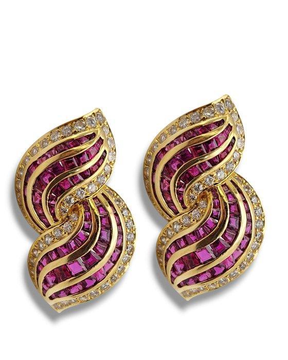Oorbellen - 18 karaat Witgoud, Prachtige 18K gouden, Handtassen en Accessoires, Oorbellen