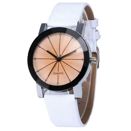 Fako® - Horloge - White Ivory Quartz - Ø 40mm - Wit & Crème, Bijoux, Sacs & Beauté, Montres | Femmes, Envoi