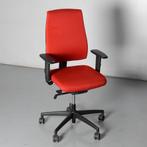 Interstuhl 152G bureaustoel, rood geblokt, 2D armleggers, Ophalen of Verzenden