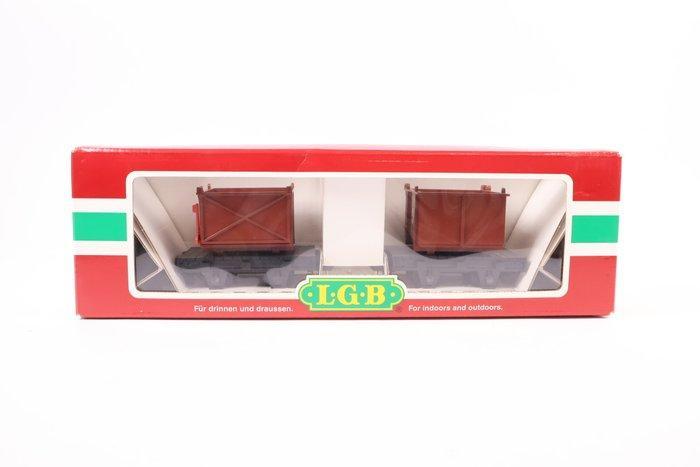 LGB G - 42170 - Modeltrein goederenwagonset (1) - Twee, Hobby en Vrije tijd, Modeltreinen | Overige schalen