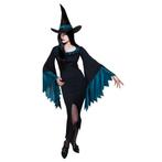 Halloween Heks Kostuum Lichtblauw M, Verzenden, Nieuw