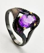 Amethist - Zilver - Ring - Designer Look, Antiek en Kunst