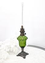 S Paris - lampe pétrole toupie dun ravissant vert - Lampe à