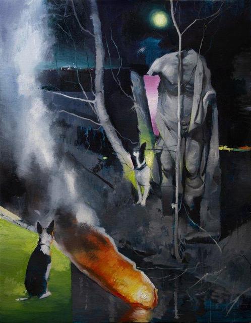 SAMUEL M SAUCEDO - Las cuestiones del tiempo / About time, Antiek en Kunst, Kunst | Schilderijen | Modern