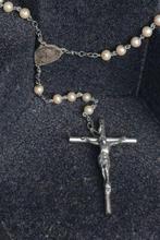 Rozenkrans - Zilver, nacar - 1850-1900 - Prachtige massieve, Antiek en Kunst