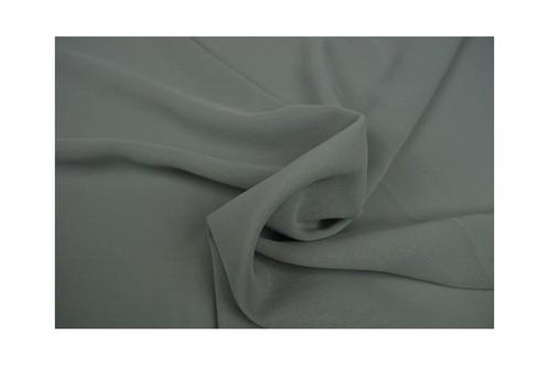 15 meter chiffon stof - zilvergrijs, Hobby en Vrije tijd, Stoffen en Lappen, 120 cm of meer, 200 cm of meer, Grijs, Nieuw, Polyester