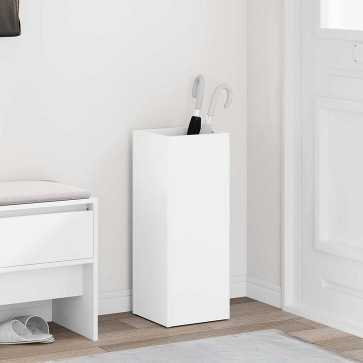 vidaXL Opslaghaak & Rek met opslag Wit 25 x 24,5 x 64 cm, Huis en Inrichting, Woonaccessoires | Paraplubakken, Nieuw, Verzenden