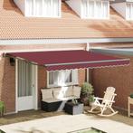 vidaXL Zonnescherm Bordeauxrood 400x300 cm Stof, Tuin en Terras, Verzenden, Nieuw