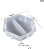 Siliconenmal 6hoekig 06 voor reageerbuis epoxy resin 16 cm, Hobby & Loisirs créatifs, Bricolage