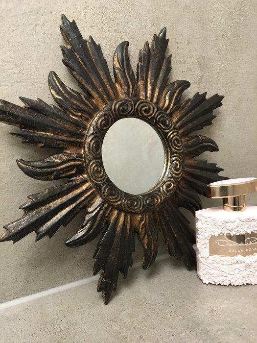 Spiegel - Glas, Resin - ZONNESPIEGEL, Antiek en Kunst, Curiosa en Brocante